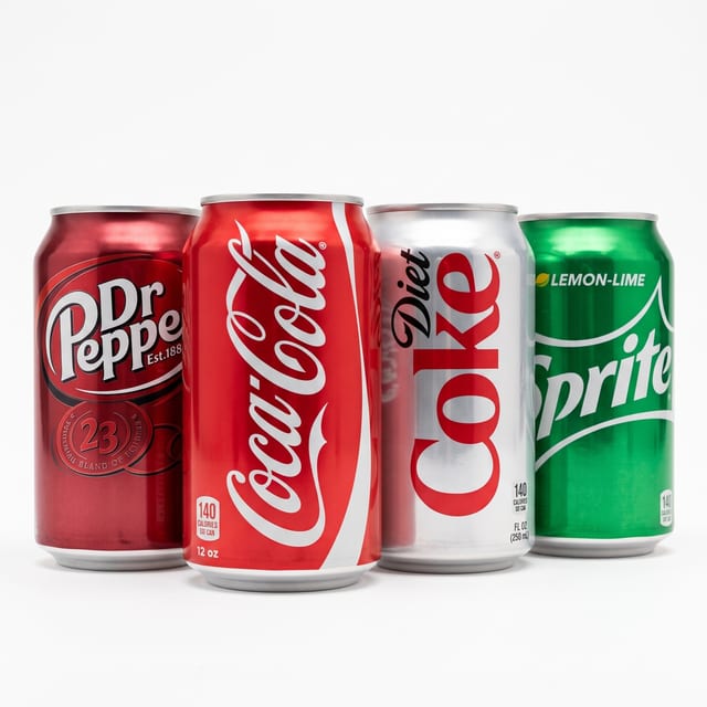 Canned Soft Drinks.
