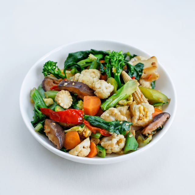 Steamed Vegetables.